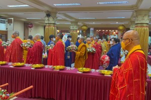 Procession of Buddha Relics and Mahapitaka at Wihara Ekayana Arama Indonesia